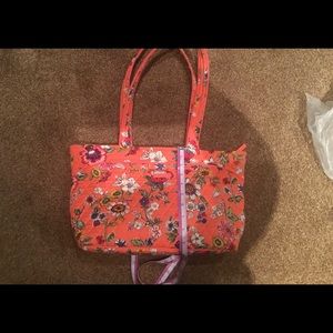 Vera Bradley coral,floral bag